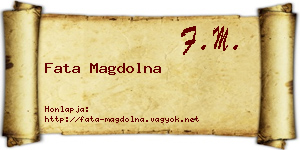 Fata Magdolna névjegykártya